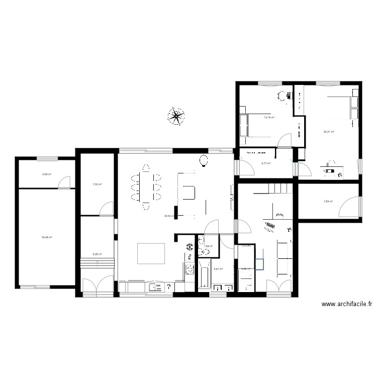maison de la chapelle . Plan de 0 pièce et 0 m2