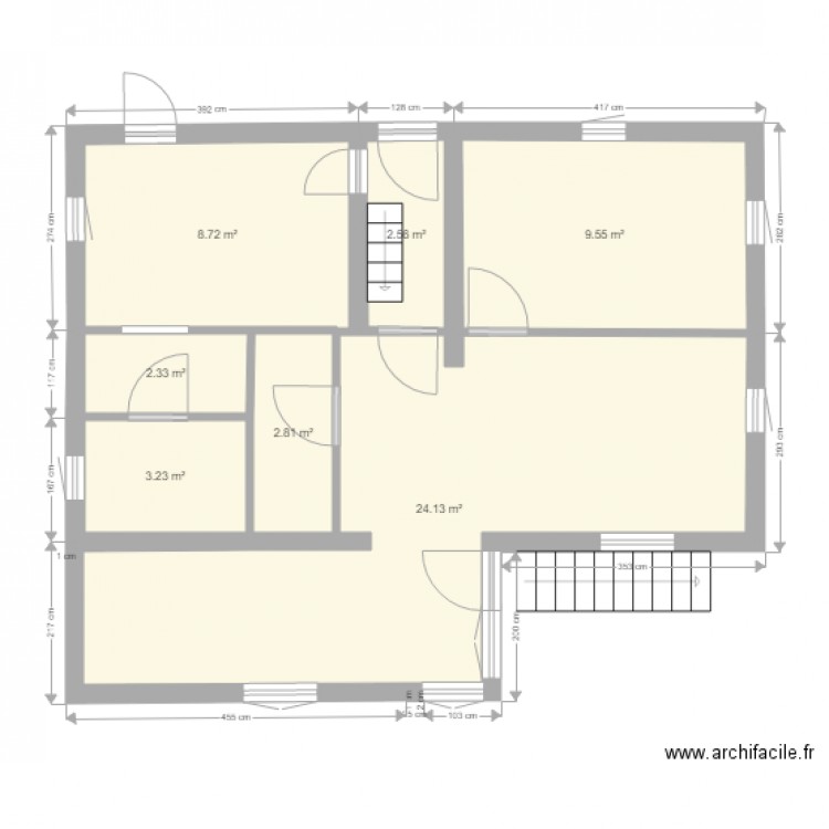 maison ostwald RDCH. Plan de 7 pièces et 53 m2