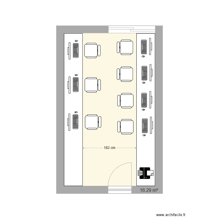 Bureau tech de labo biologie des tumeurs HL . Plan de 0 pièce et 0 m2