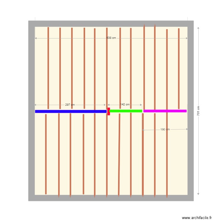 plancher. Plan de 0 pièce et 0 m2