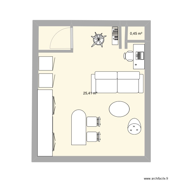 salon laurie . Plan de 0 pièce et 0 m2