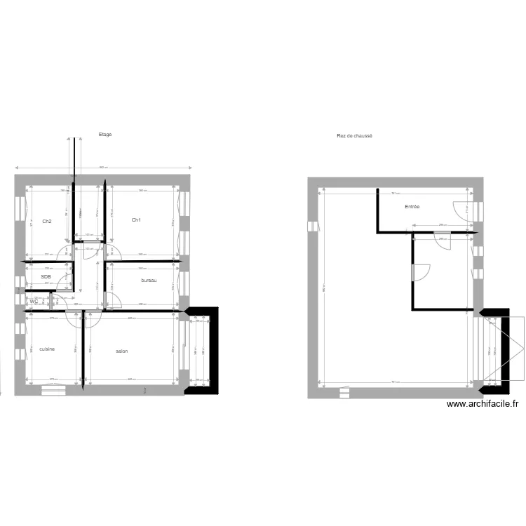 Bessette Ste Sigol&egrave;ne. Plan de 