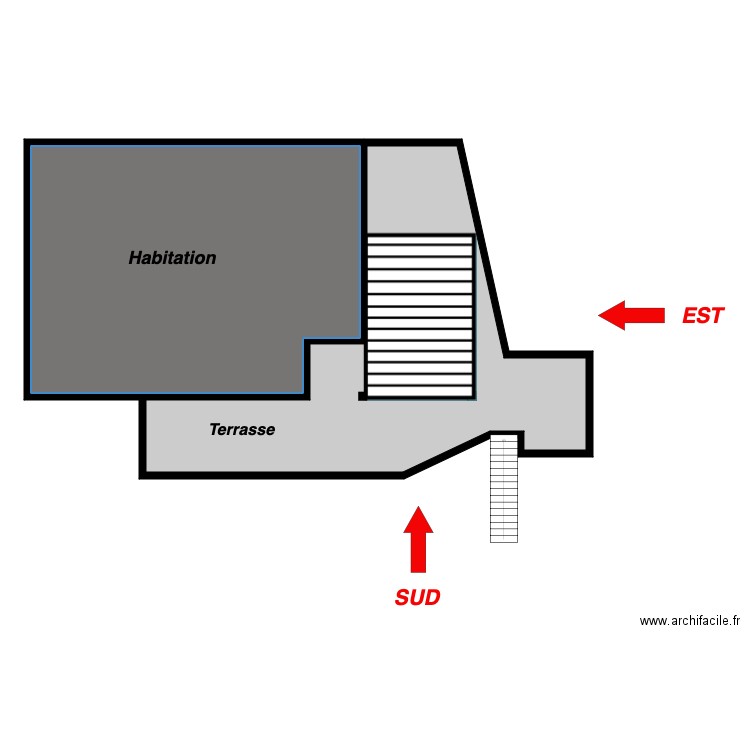 Lames perpendiculaires . Plan de 0 pièce et 0 m2