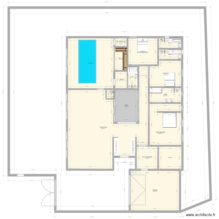 SAINT JOSEPH PATIO 1. Plan de 17 pièces et 281 m2