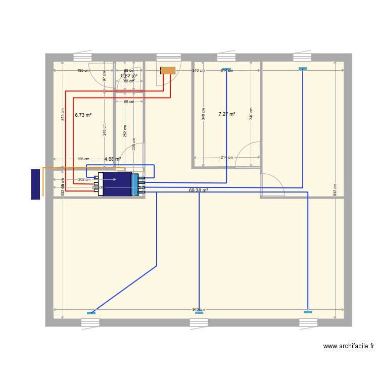 CHANTIER LE PONTET GAINABLE . Plan de 0 pièce et 0 m2