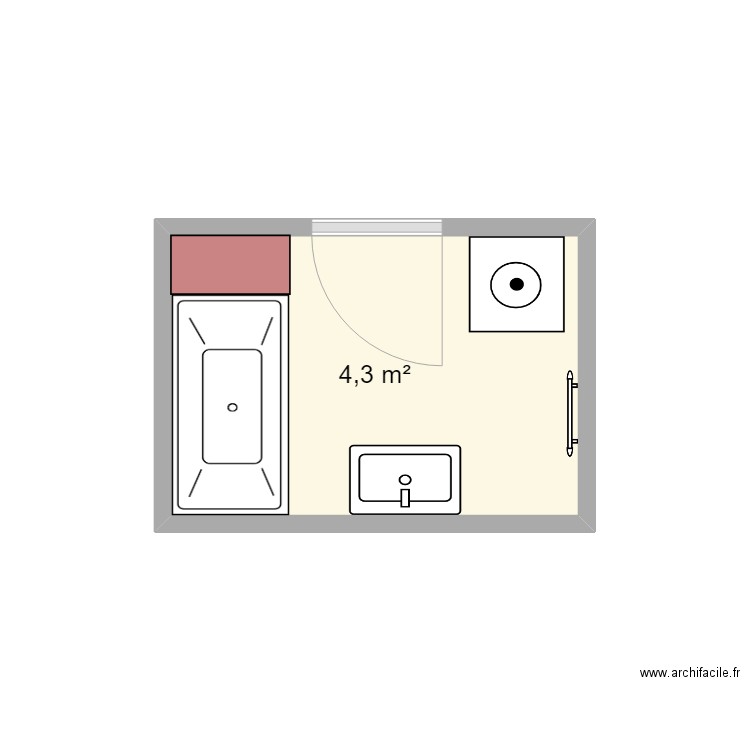 SDB. Plan de 0 pièce et 0 m2