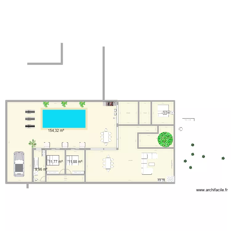Maison de plage Mimizan V6. Plan de 