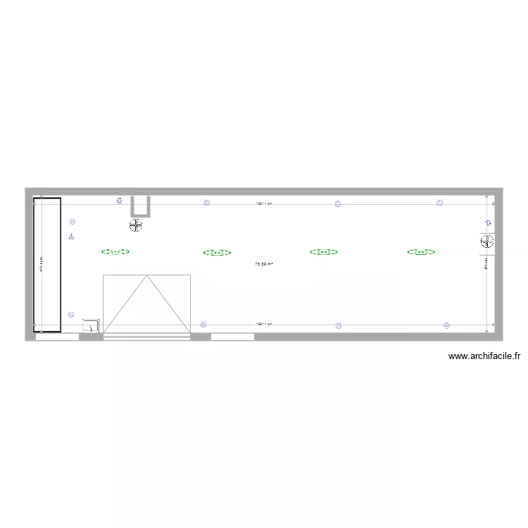 atelier garage. Plan de 