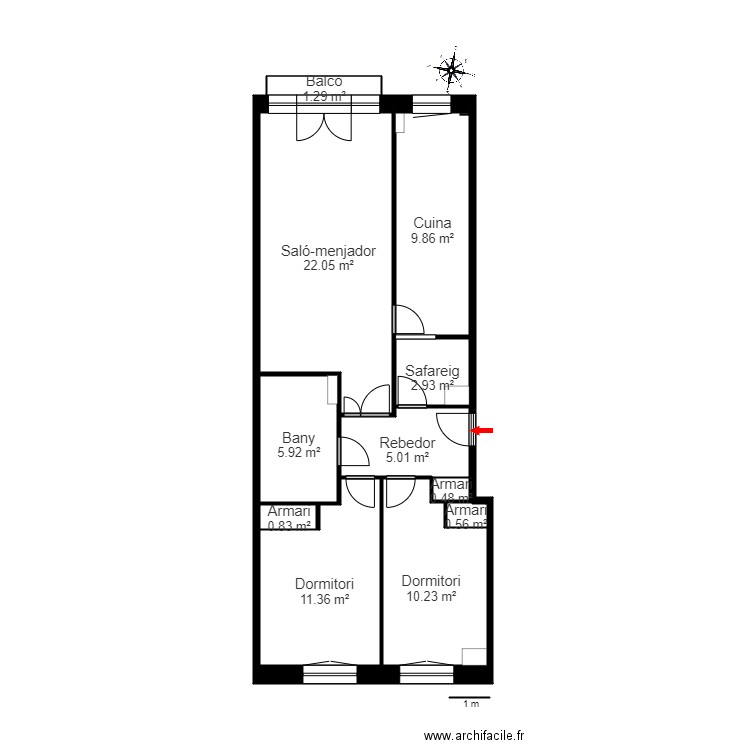 ED LES MOLES BLOC D 3 3 CANILLO. Plan de 0 pièce et 0 m2