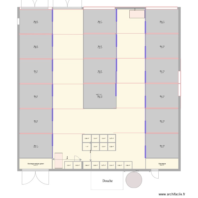 Barns Compact 16 box. Plan de 0 pièce et 0 m2