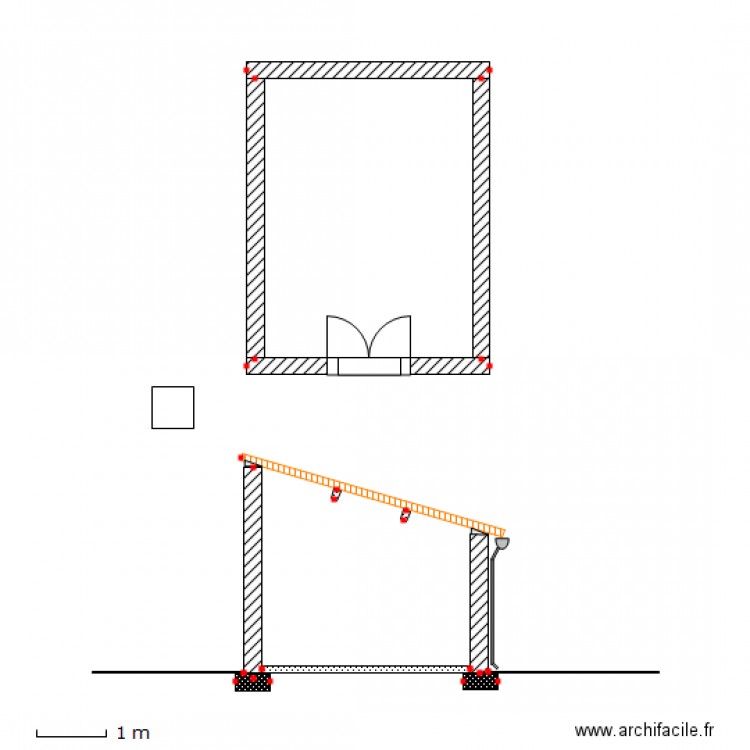 abri de jardin. Plan de 0 pièce et 0 m2