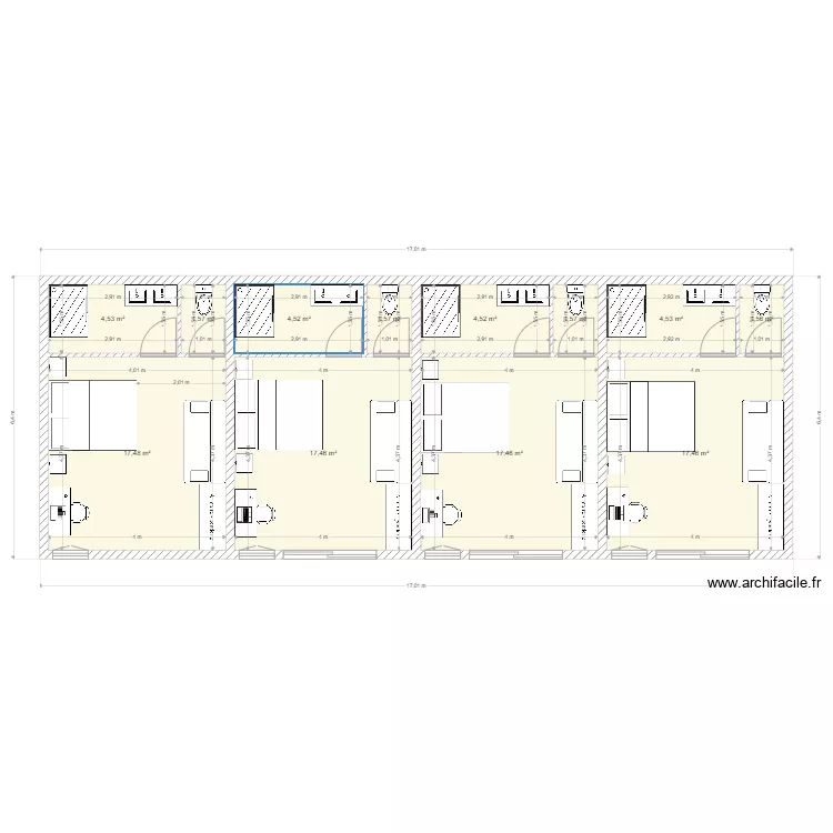 Chambres Chambre. Plan de 