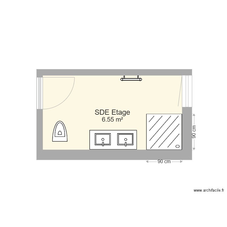 SDE Etage 1. Plan de 0 pièce et 0 m2