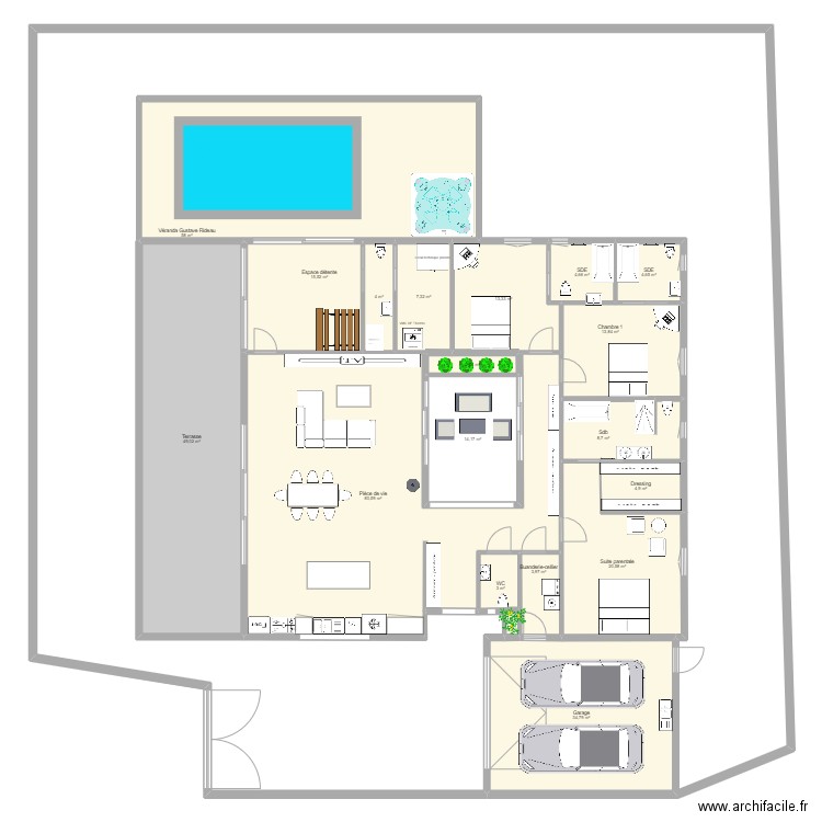 SAINT JOSEPH EVOLUTION. Plan de 18 pièces et 343 m2