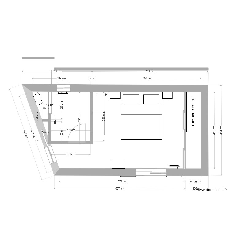 extension2. Plan de 0 pièce et 0 m2