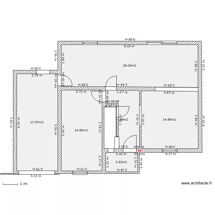 Chantilly3modifi&eacute;eRDC. Plan de 
