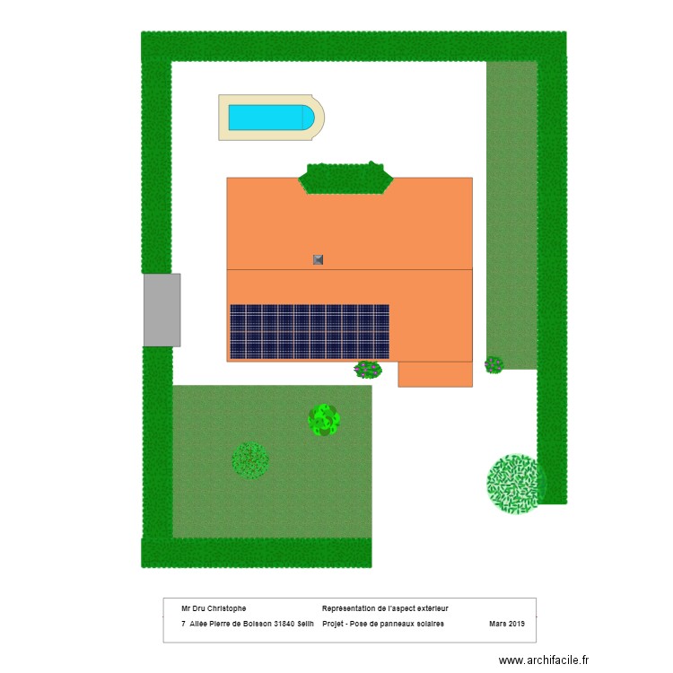 Plan de représentation extérieur. Plan de 0 pièce et 0 m2