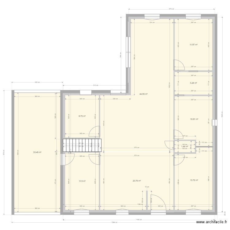 rdc3meublé ter vide. Plan de 0 pièce et 0 m2