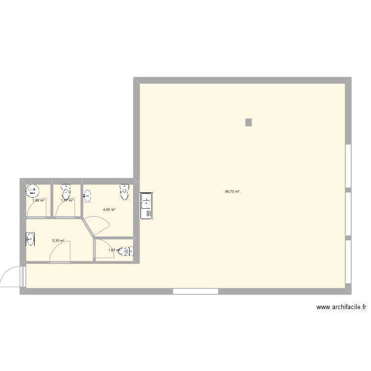 abram. Plan de 6 pièces et 102 m2