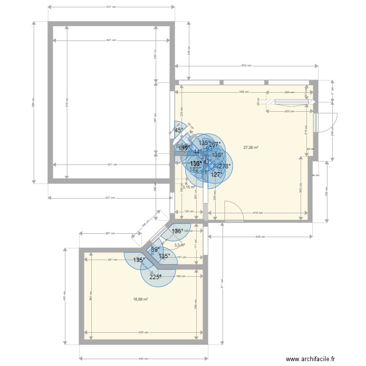Pommier cuisine piscine projection1. Plan de 0 pièce et 0 m2