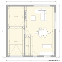 PLAN DEMI ETAGE 3 CHAMBRES 