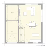PLAN DEMI ETAGE 3 CHAMBRES 