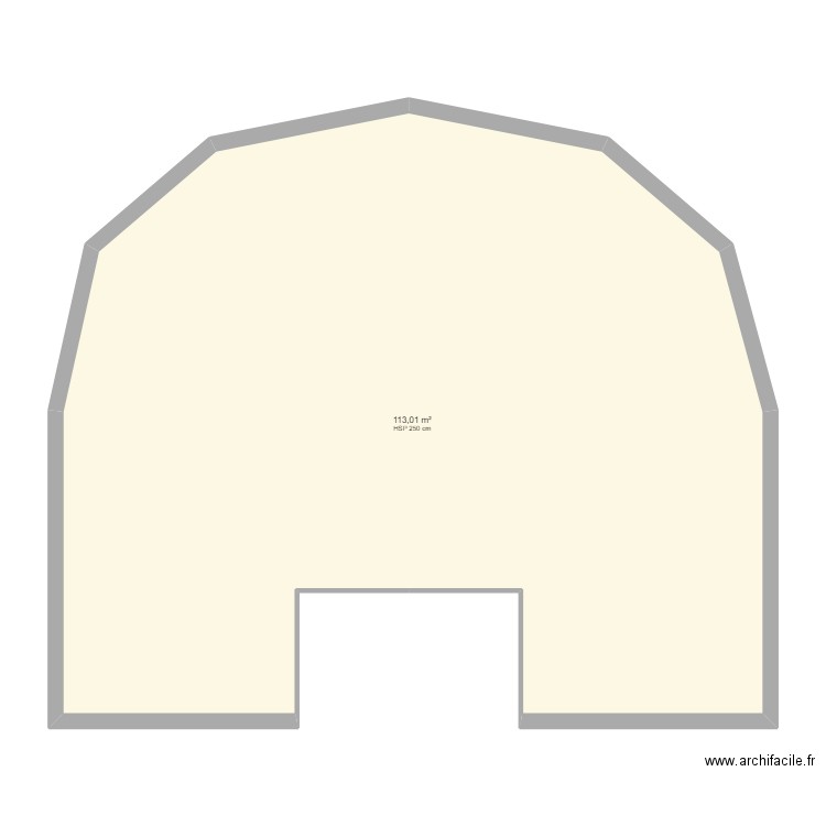 RESOTAINER. Plan de 1 pièce et 113 m2