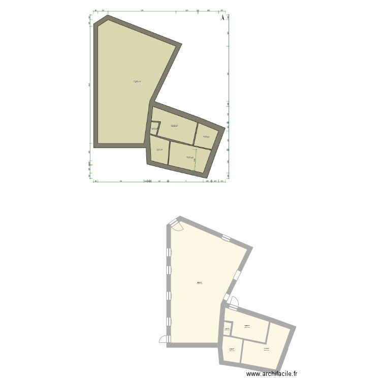 RDC initial. Plan de 0 pièce et 0 m2