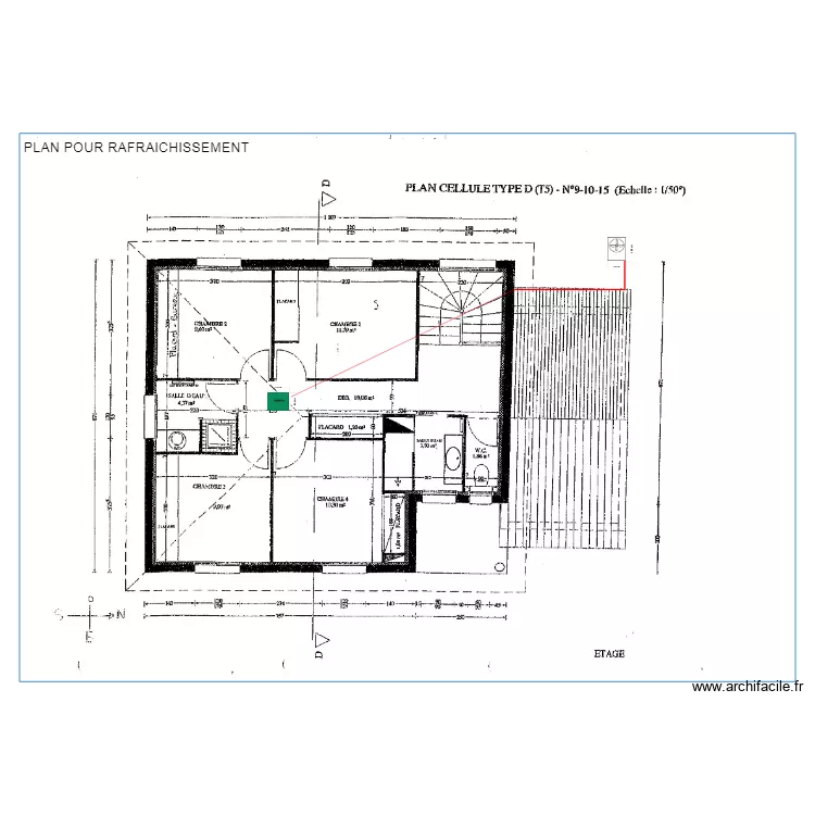 PIGEONNEAUX DAVID. Plan de 