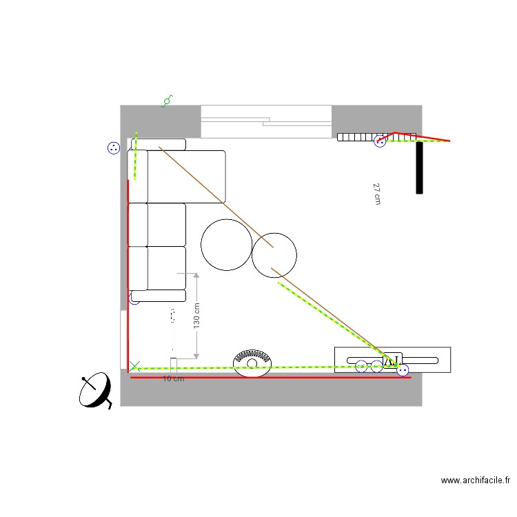 Salon. Plan de 0 pièce et 0 m2