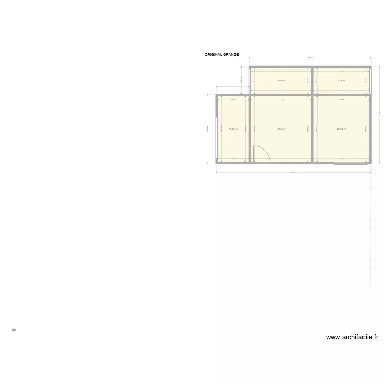 ORIGINAL GRANGE. Plan de 