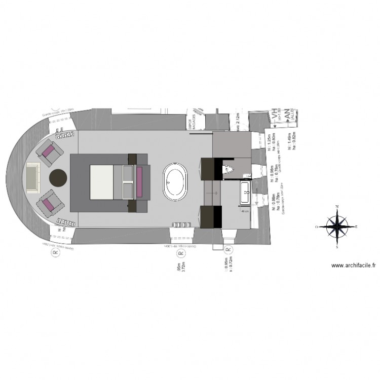CHAMBRE 1a. Plan de 0 pièce et 0 m2