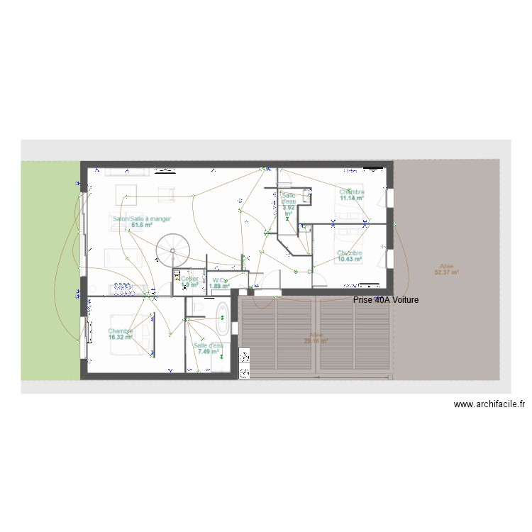 plan electrique general. Plan de 0 pièce et 0 m2