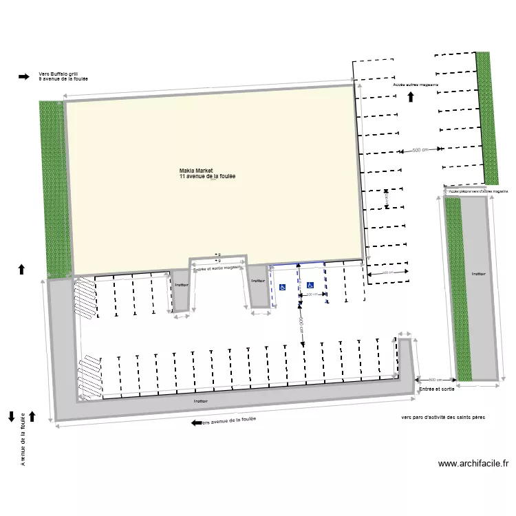 plan de masse Nanteuil les Meaux. Plan de 