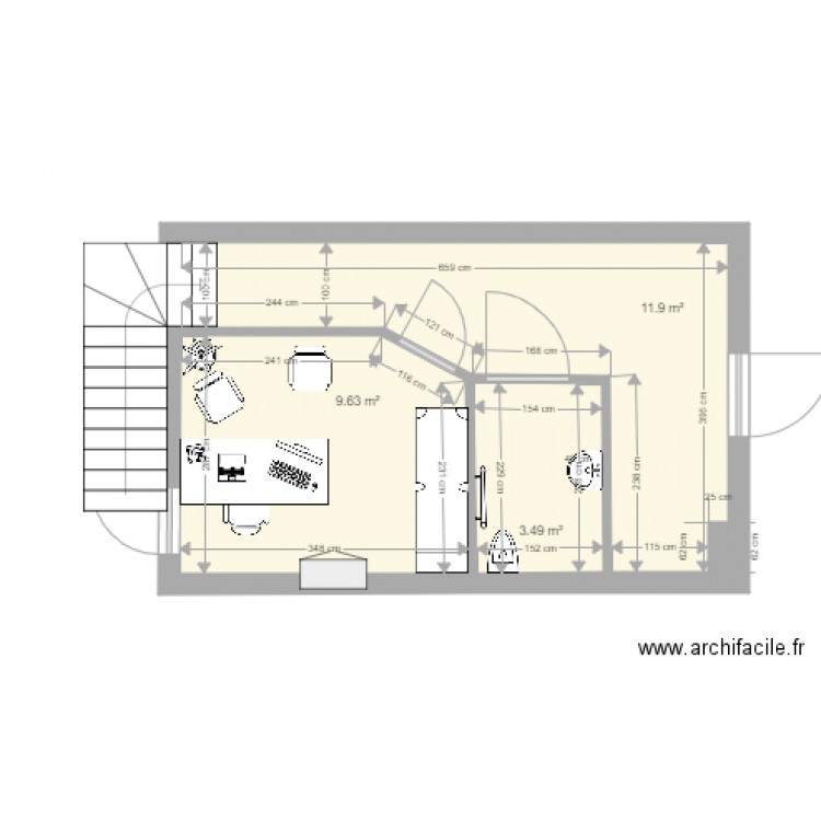 local infirmier 02. Plan de 0 pièce et 0 m2