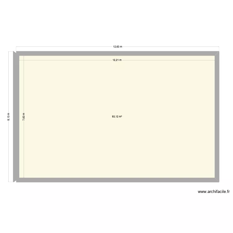 plan maison severine. Plan de 1  et 93 m²