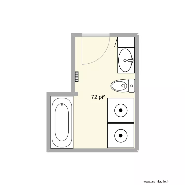 Ghislaine Roy. Plan de 1  et 7 m²