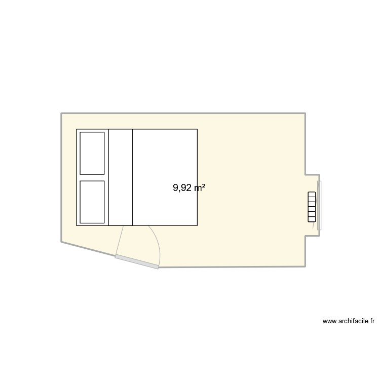 Chambre. Plan de 0 pièce et 0 m2