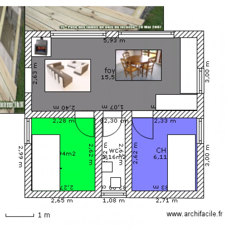 campe . Plan de 0 pièce et 0 m2