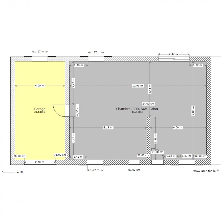 Garin RDC. Plan de 0 pièce et 0 m2