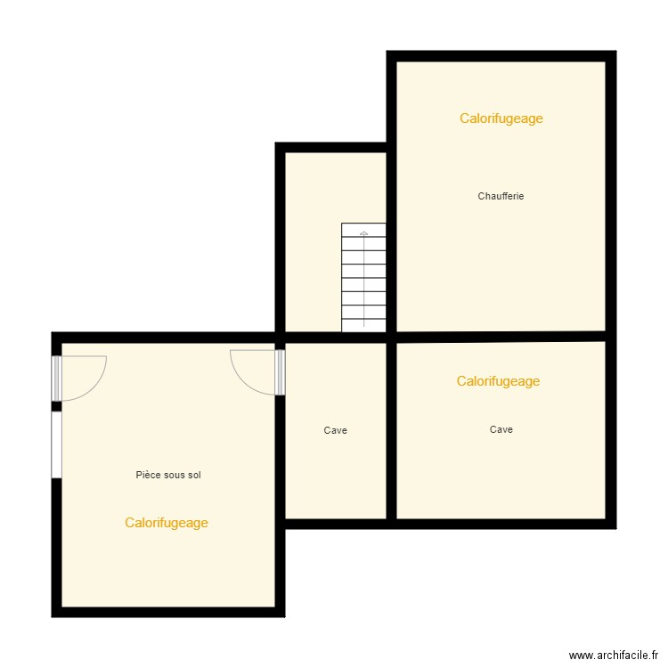 Croquis sous sol CHARIFI. Plan de 0 pièce et 0 m2