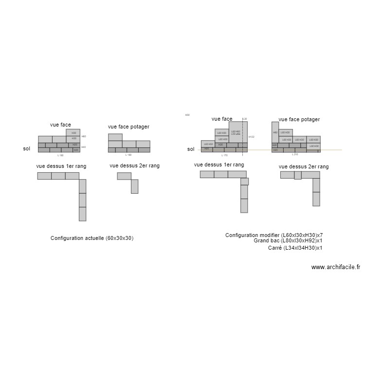 jardinière. Plan de 0 pièce et 0 m2