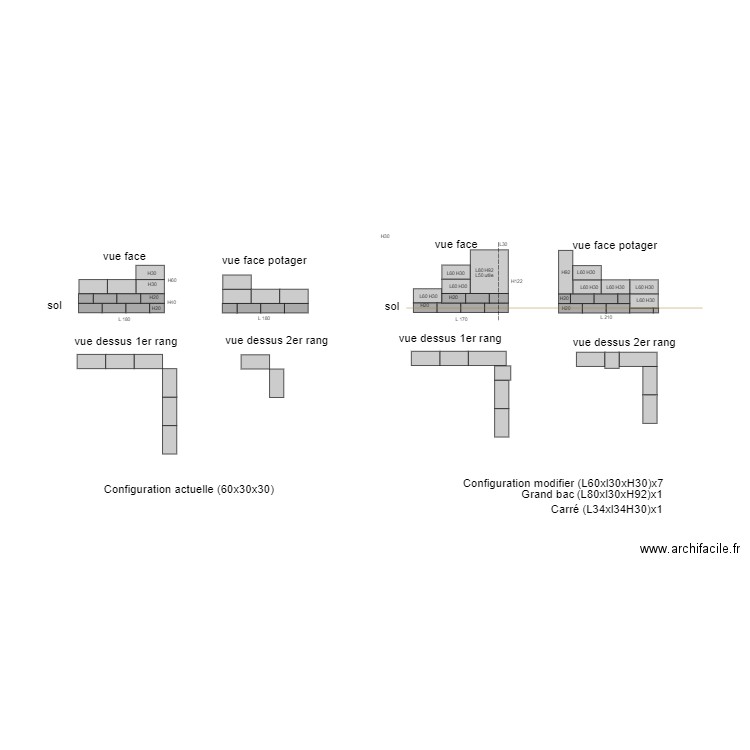 jardinière. Plan de 0 pièce et 0 m2