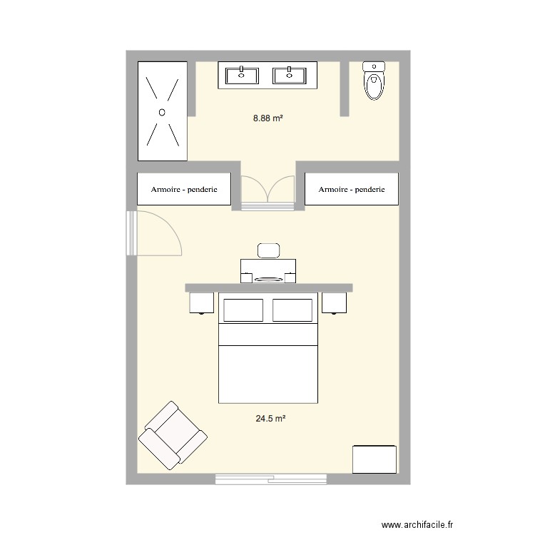 CHAMBRES. Plan de 0 pièce et 0 m2