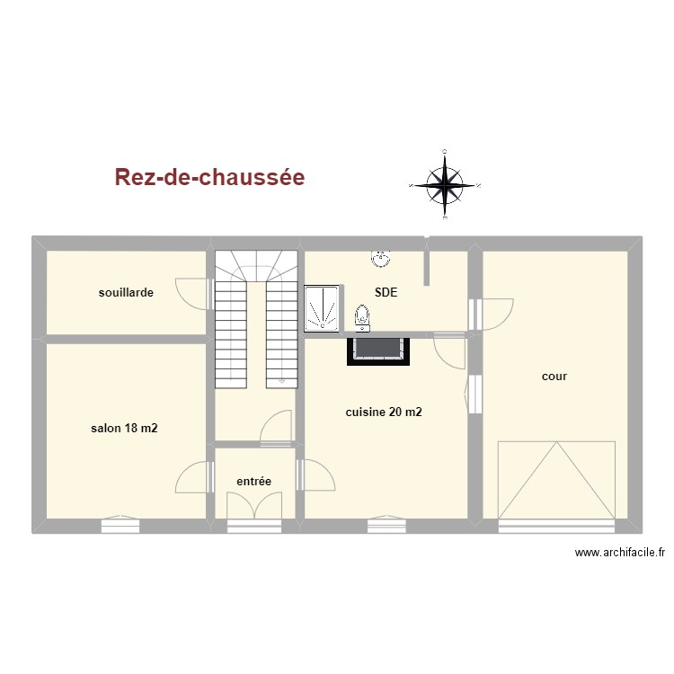 Chelan rdc. Plan de 0 pièce et 0 m2