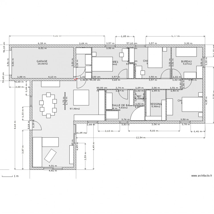 MAISON. Plan de 0 pièce et 0 m2