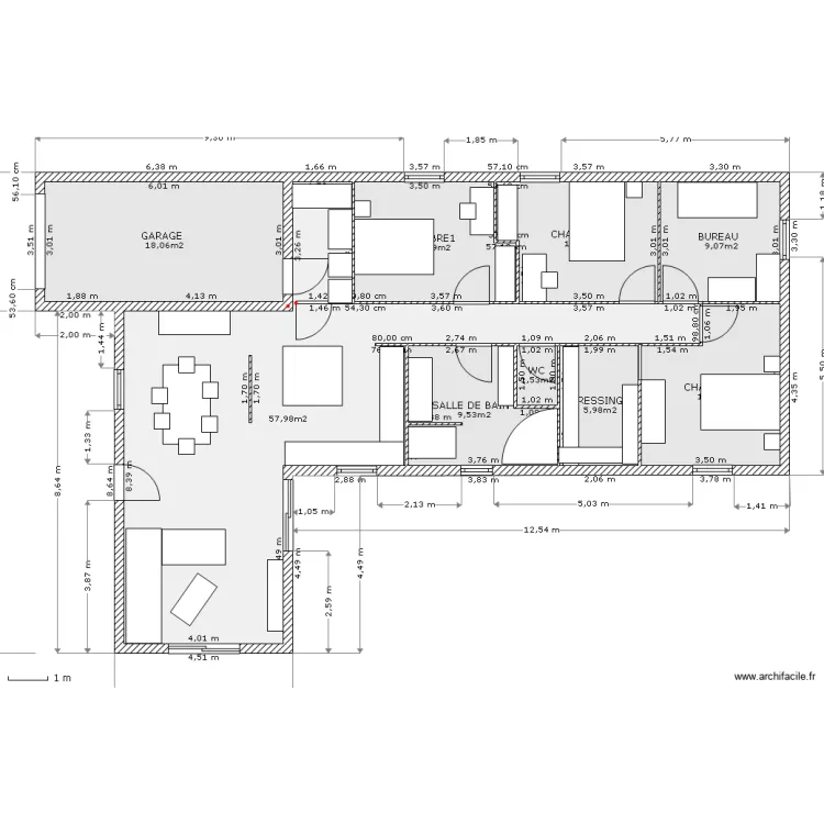 MAISON. Plan de 