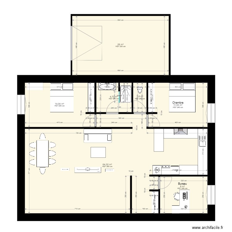 Maison. Plan de 0 pièce et 0 m2