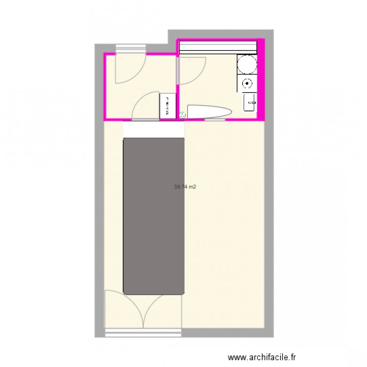 garage. Plan de 0 pièce et 0 m2