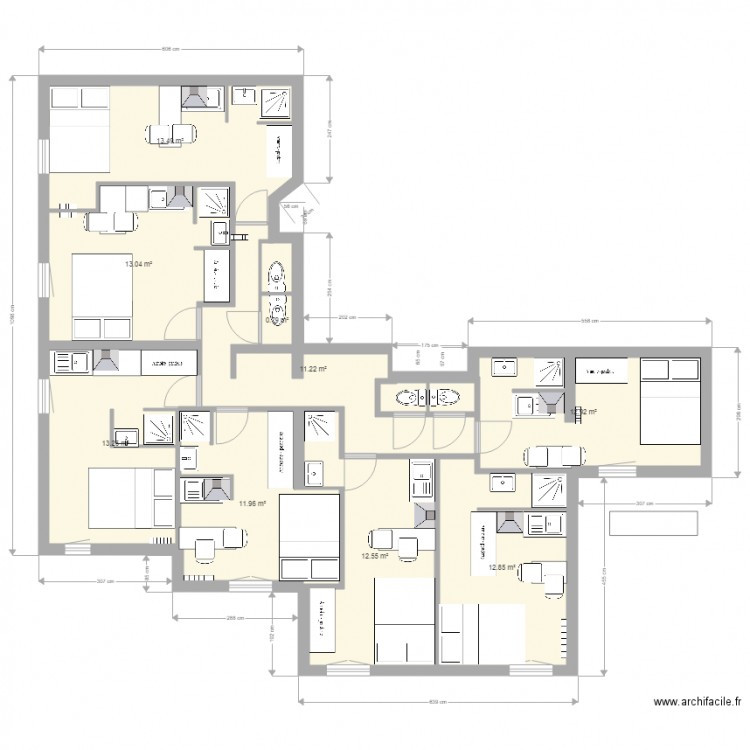 6 Studios V2. Plan de 0 pièce et 0 m2